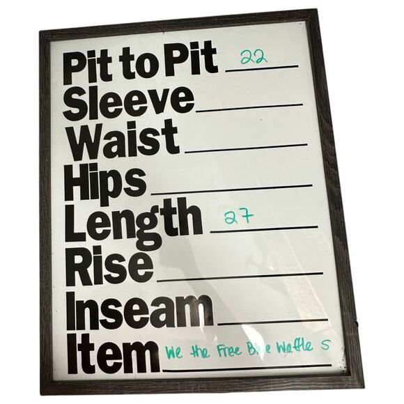 Free People We the Free Catalina Thermal V Neck Oversized Waffleknit Top Small - Picture 3 of 7